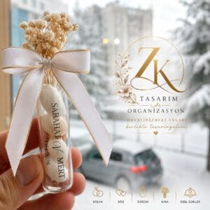 Zarif Tasarım Nikah Şekeri - Kişiye Özel Hatıra Hediyelikleri