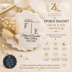Söz–Nişan Epoksi Magnet Hediyelik