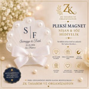 Nikah-Nişan Pleksi Magnet