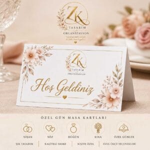 Kişiye Özel Masa Kartları | Nişan, Söz, Düğün ve Özel Günler