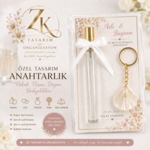 Özel Tasarım Anahtarlık ve Fısfıs Kolonya |Nikah, Nişan ve Düğün Hediyeliği